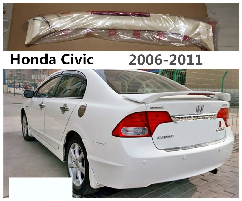 Высокое качество Спойлер для Honda Civic 2006 2011 крыло спойлеров абсолютно новый ABS со