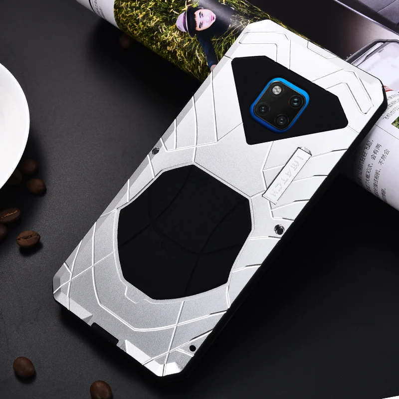 Повседневный водонепроницаемый чехол для huawei mate 20 Pro X роскошный противоударный алюминиевый металлический силиконовый чехол для huawei mate 20/Pro Чехол