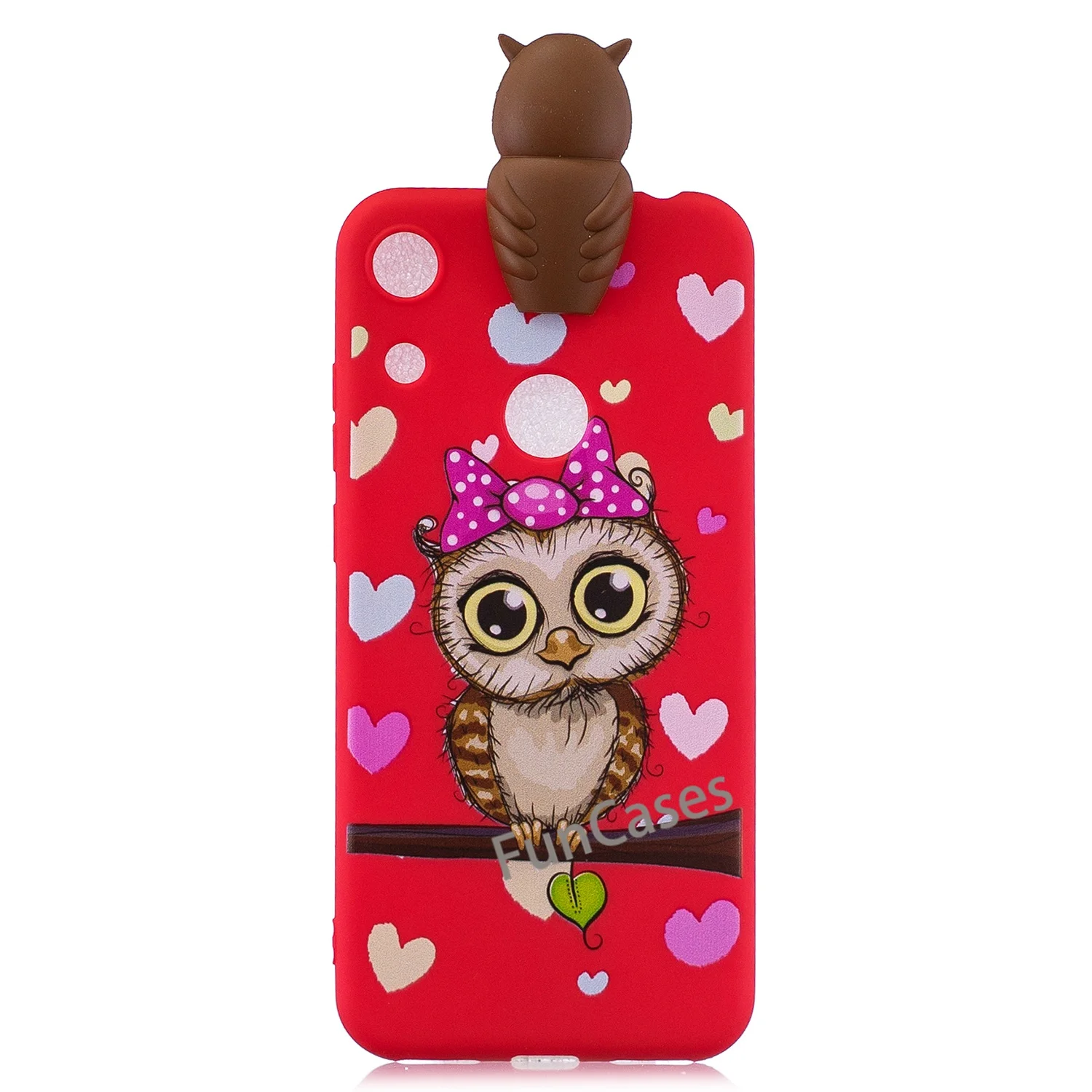 Мягкий силиконовый чехол с милым рисунком кота собаки панды для huawei Honor 8A из