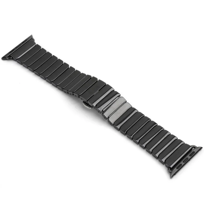 Стильный применимый Apple Watch керамический ремешок часов Quick Release Bar наручные часы ремешок Белый Черный часы ремень не выцветает 38 мм 42 мм