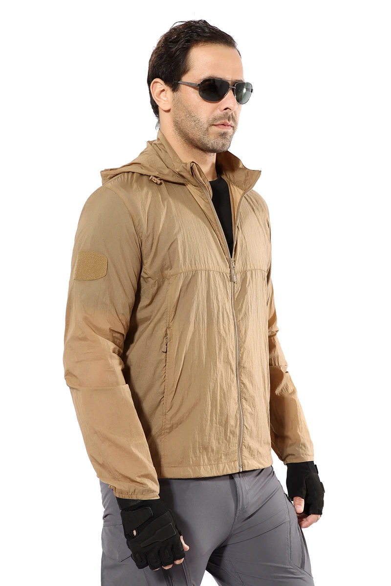 SOLDIER summer thin skin Men's Quick Dry Hiking Jacket Waterproof Sun UV Protection Coats Outdoor Sports Fishing Skin Jackets