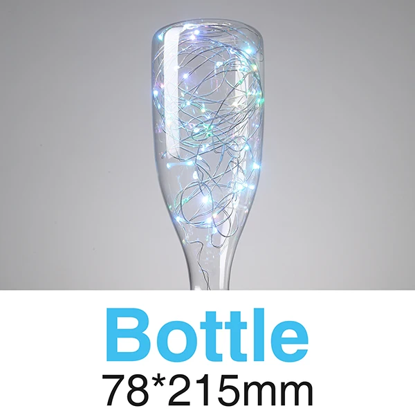 Bottle-RGB E27 Светодиодный светильник накаливания 40 Вт 1,8 Вт RGB теплый белый ac220в лампа Эдисона праздничное Рождественское украшение лампада DIY для гостиной - Цвет: Bottle-RGB