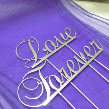 Бесплатная идентификация серебряный Металл любовь навсегда-юбилейный