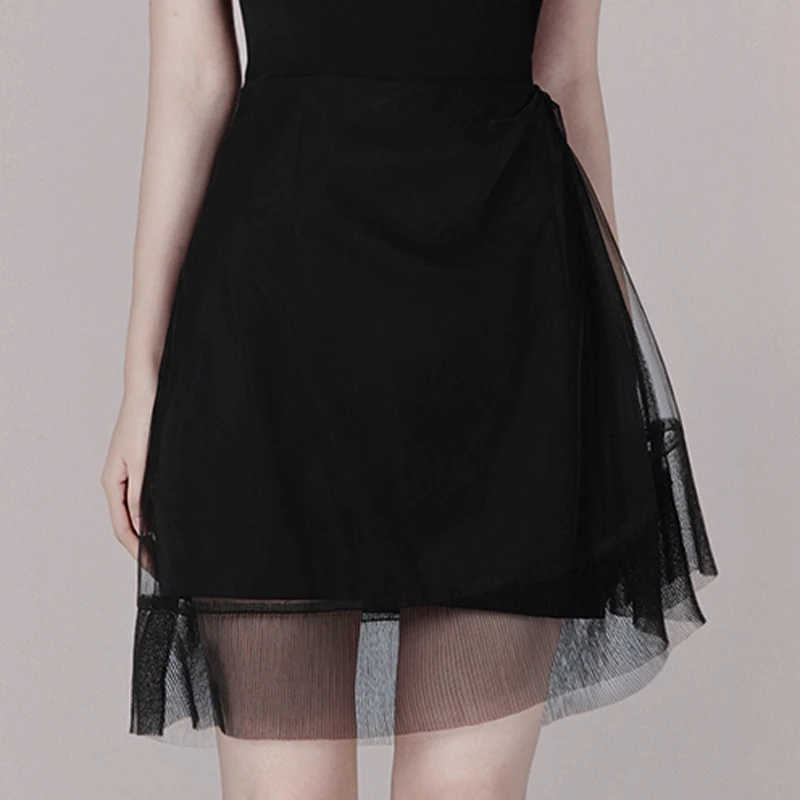 Женское платье без бретелек INDRESSME Летнее мини-платье трапециевидной формы с