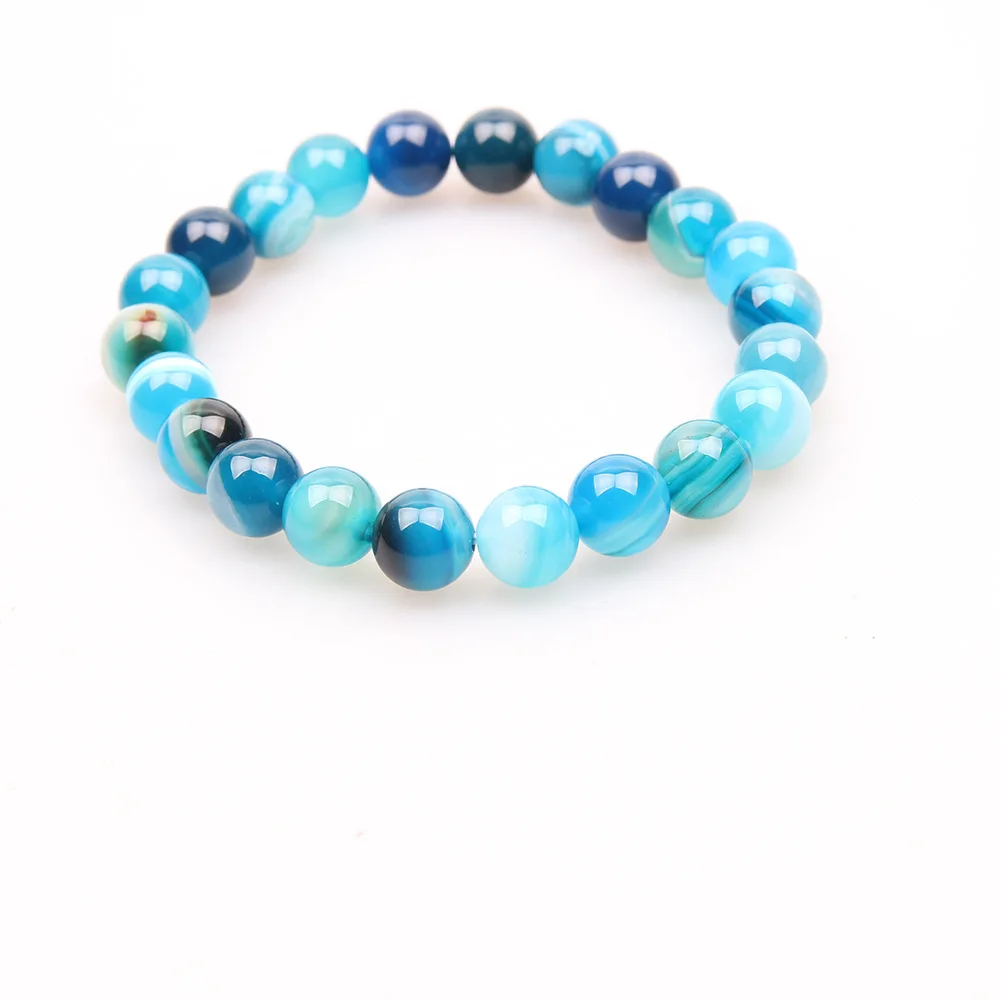 Браслеты женские и мужские из натурального камня растягивающиеся буддийские