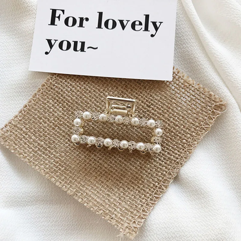 Fashion Hot Korean Luxury Pearl Rhinestone Hair Claw Crabs Clips Claws Hairpin Clip Accessories Women D2535 | Украшения и