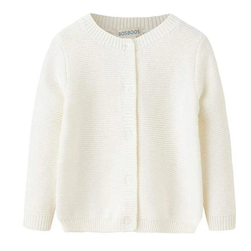BOSBOOS/Зимний вязаный кардиган из 100% хлопка для маленьких девочек и мальчиков | Мать
