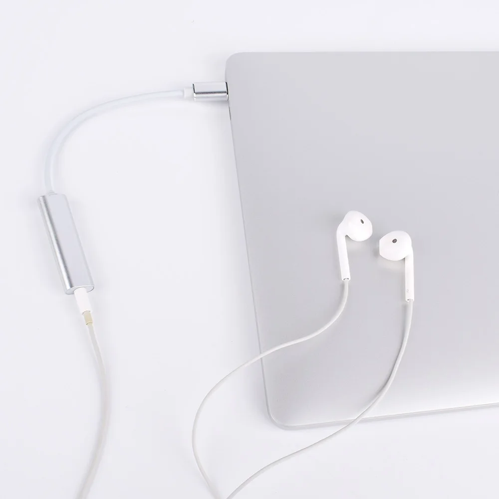Для Macbook Pro Air ThundeaL 7 1 внешняя звуковая карта USB type C 3 5 мм гнездо для подключения