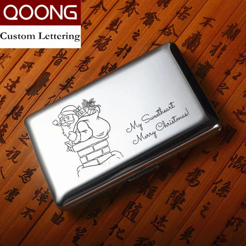QOONG 2 шт. RFID мужские бумажники чехол для карт металлический дорожный кошелек
