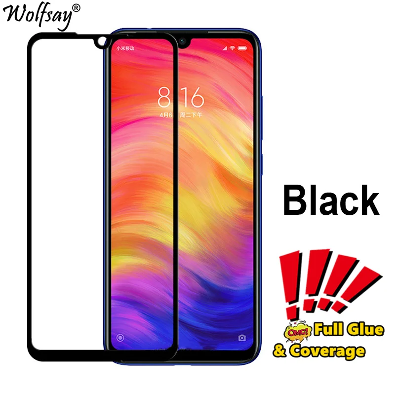 9H Screen Protector Xiaomi Redmi Note 7 Glass Tempered Full Cover Protective Glass For Xiaomi Redmi Note 7 Safety Film Note7 Pro