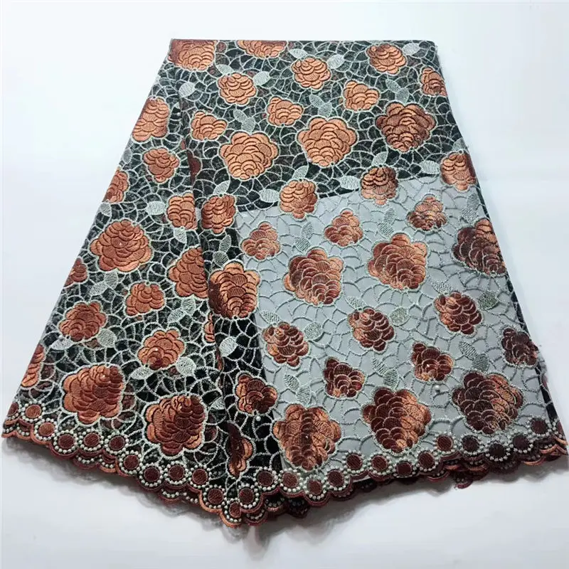 African lace fabric embroidery nigerian High quality swiss voile TL1057 | Дом и сад