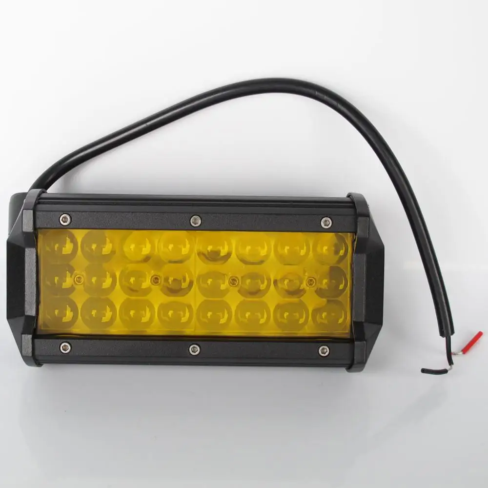 4 ''7 дюймов Led внедорожный светильник Barra для ATV грузовиков мотоцикл 4x4 12 В комбинированный луч Янтарный Желтый рабочий светильник для вождения s бар противотуманная фара
