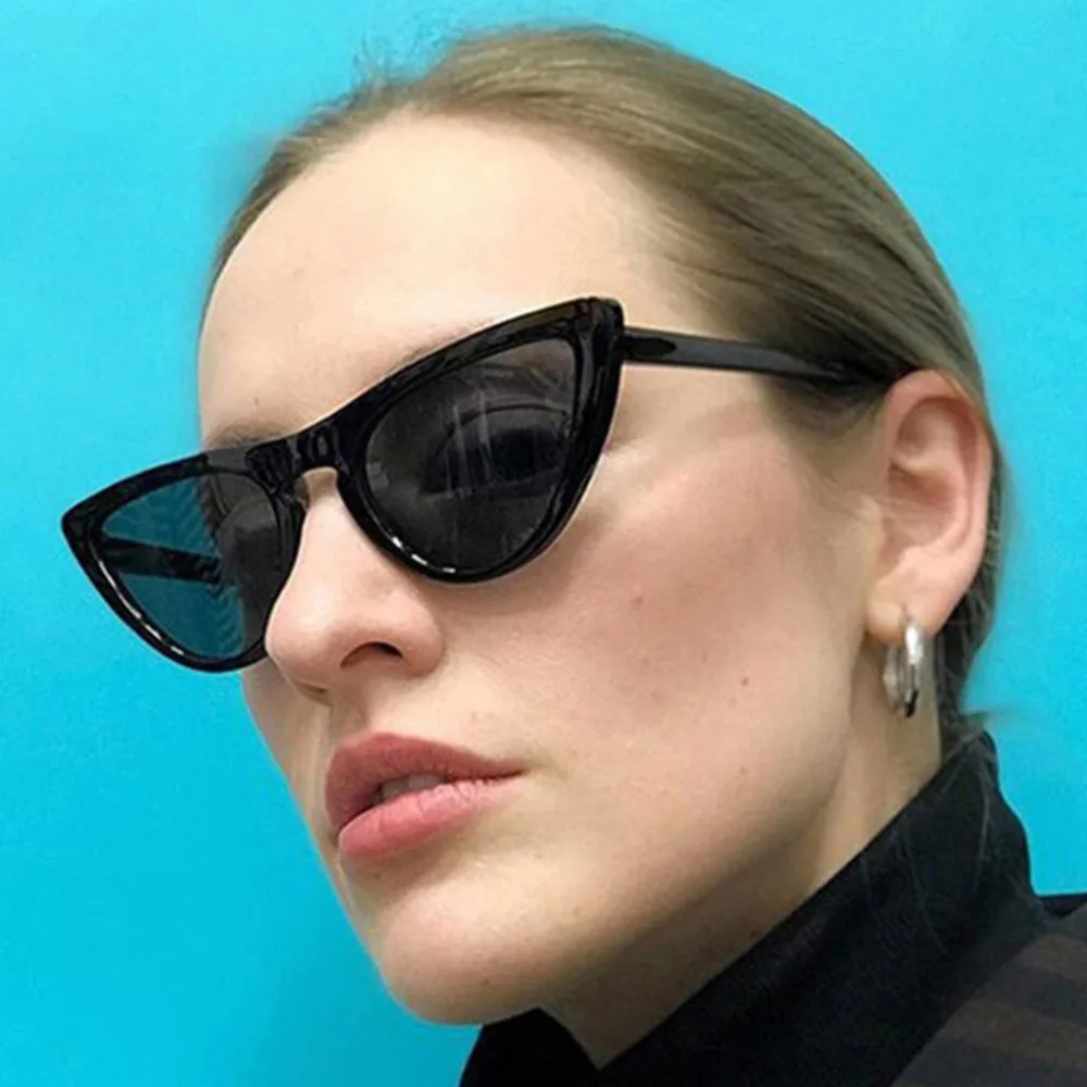 Unisex Small Cycling Eyewear Frame Sunglasses Vintage Retro Cat Eye Sun Glasses Professional Eyeglasses Protective Sunglasses