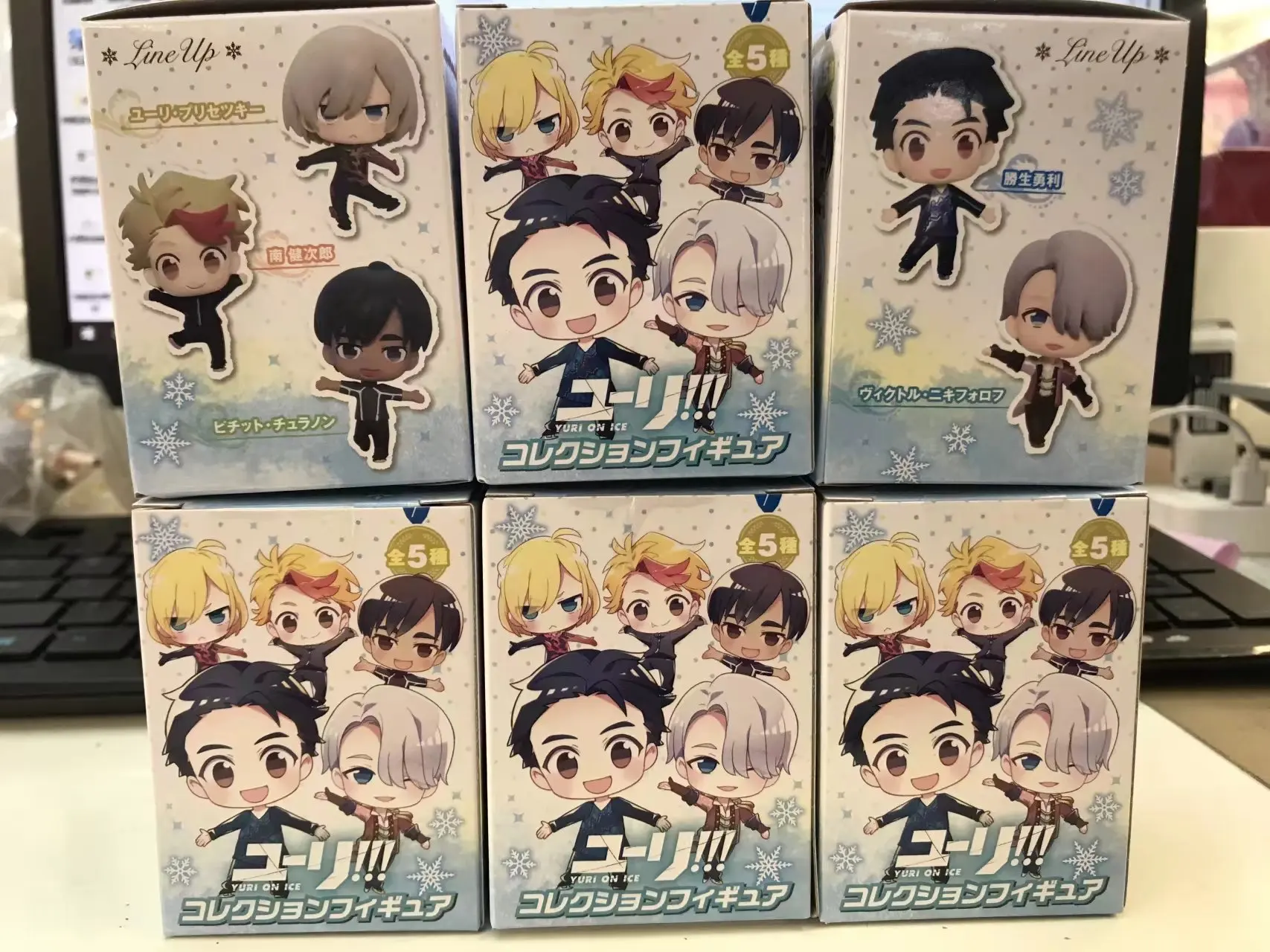 YURI!!! On Ice 6pcs/set Mini Action Figures 1/12 scale painted figure Yuri Katsuki Victor Kenjiro PVC Toys | Игрушки и хобби