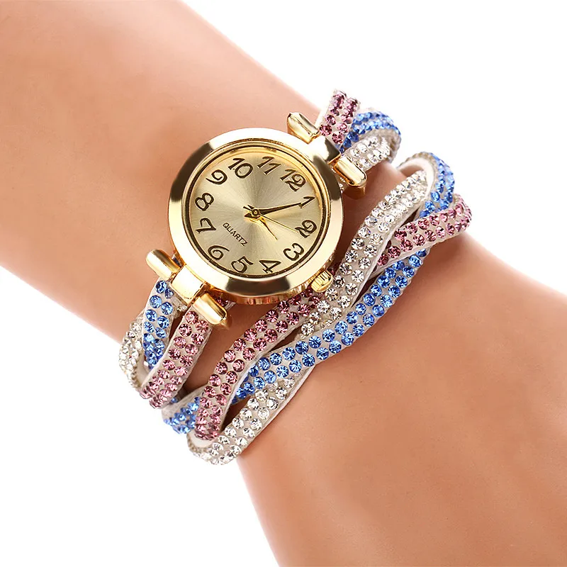 DUOYA женские часы Montre Femme Роскошный кулон браслет очаровательные Relogios Feminino Erkek Kol