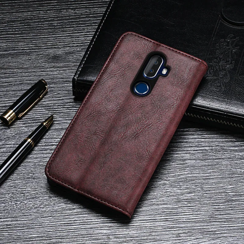 ITien Премиум кожаный защитный чехол для Alcatel 3V 5099D TPU силиконовый чехол-кошелек Etui 5