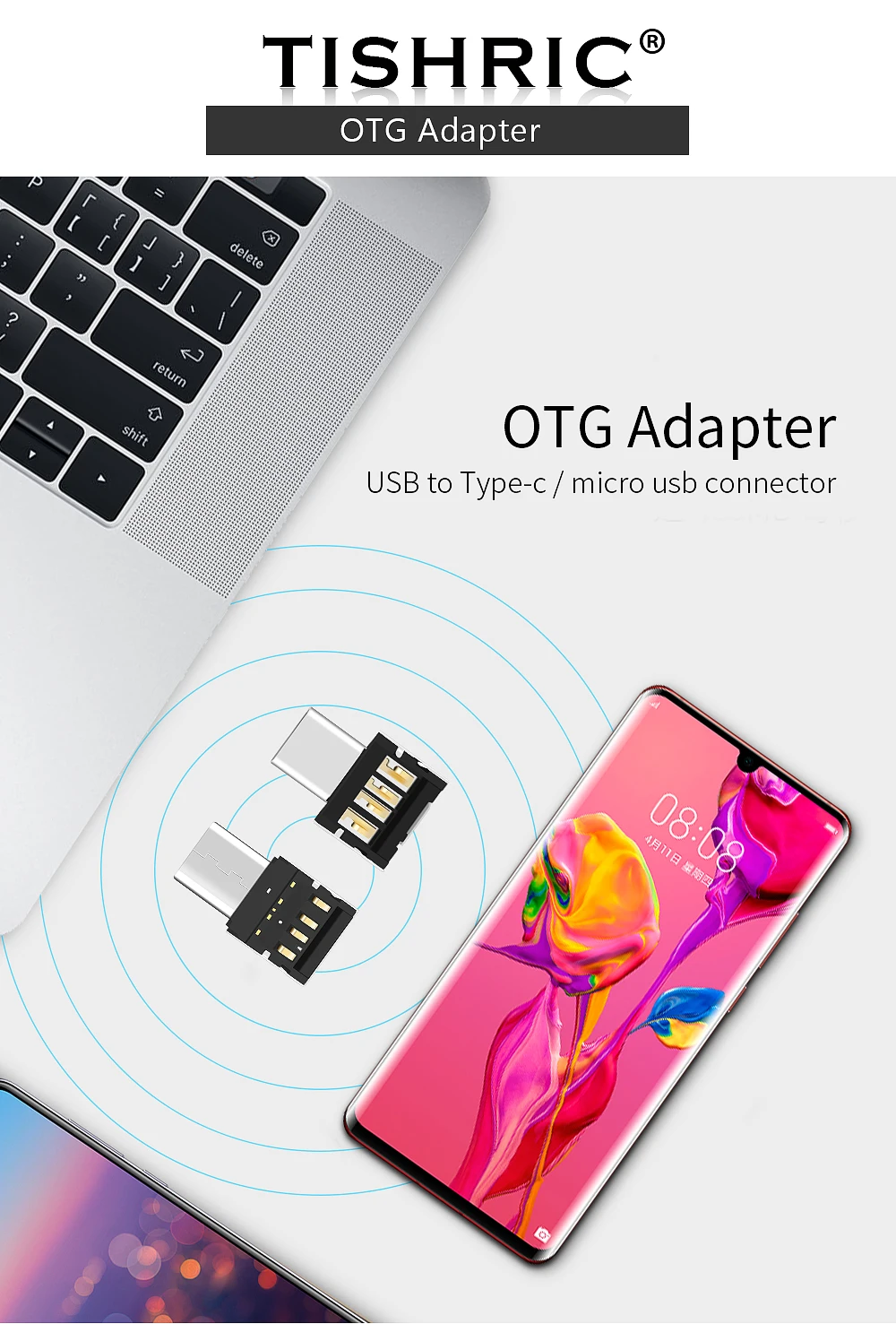 TISHRIC OTG type-C OTG Micro USB адаптер usb type C USB 3,0 зарядный конвертер данных OTG кабель для мыши клавиатуры USB диск флэш