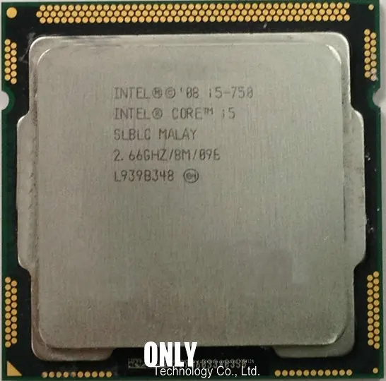 Оригинальный процессор Intel I5 750 Core с тактовой частотой 2 66 ГГц LGA1156 8 Мб кэш L3