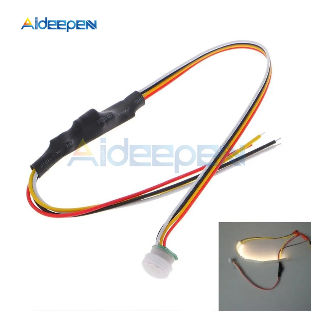 

10pcs/Lot Light Switch Sensor Detector Smart Switch LED 5V-24V Infrared Motion Sensor Switches