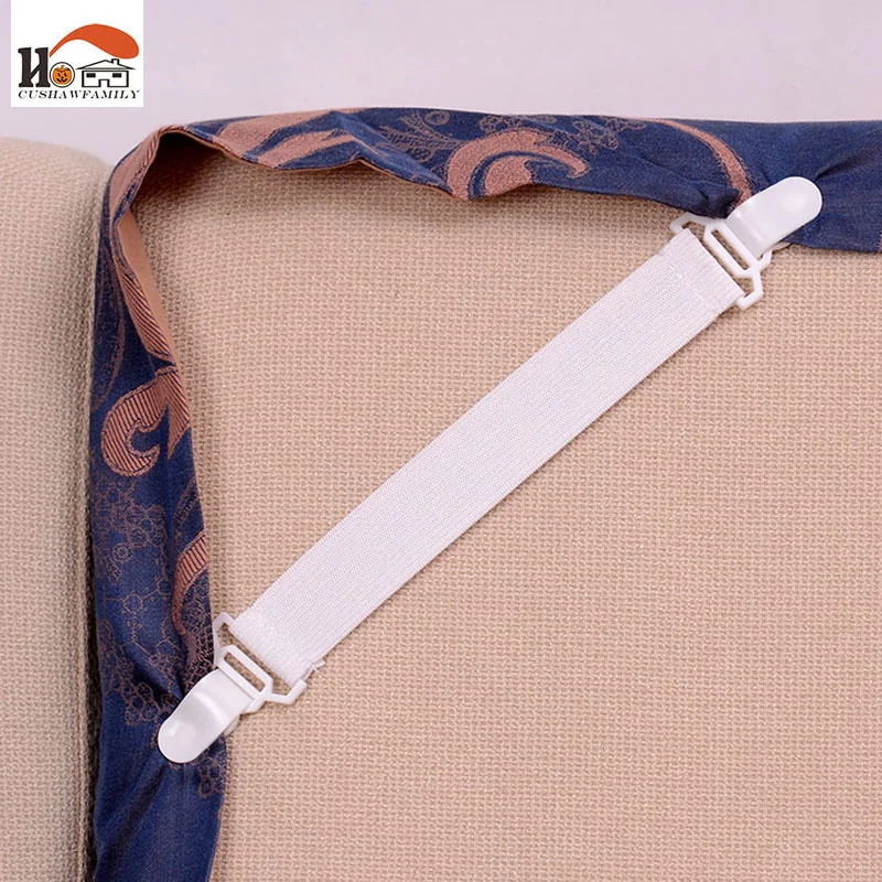 CUSHAWFAMILY 4 pcs Multipurpose Adjustable Bed Sheet Cord Hook Loop Strap Fasteners Mattress Elastic Holder Clip Grippers Tool | Дом и сад