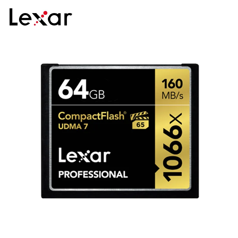 Оригинальная компактная флеш-карта Lexar 128 ГБ 256 CF карта 64 32 памяти 1066x максимум 160 Мб