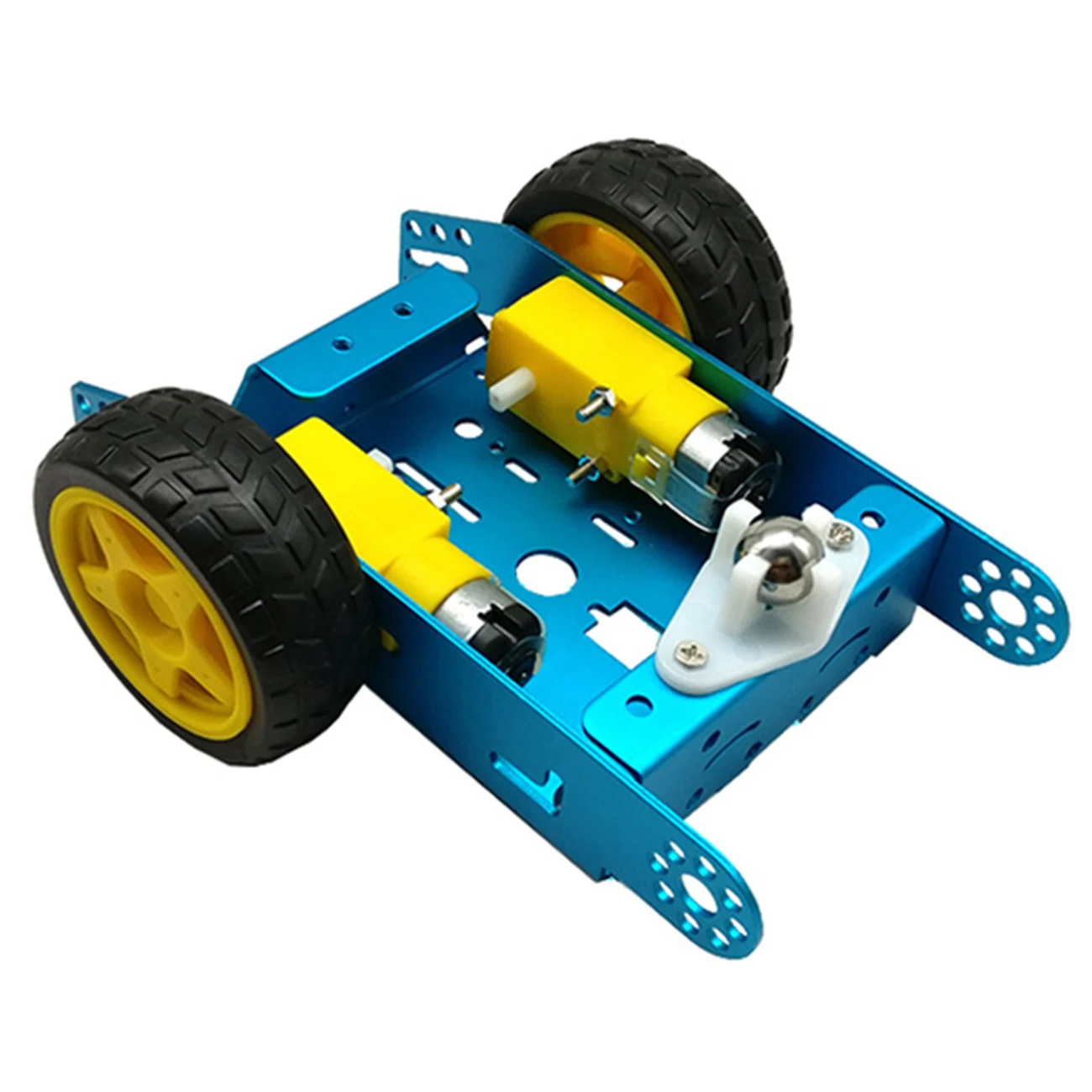 1 * 2WD алюминиевый автомобиль Обучающие игрушки новый сплав шасси умный робот DIY