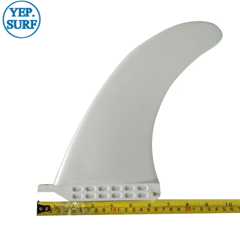 Лонгборд серфинга плавник 9 0 длинные плавники одиночные дюйма Белый стоячий