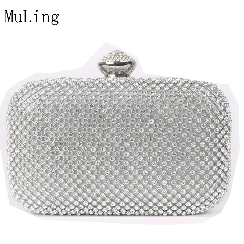 Новая мода Роскошный со стразами шикарная Женская вечерняя сумка клатч