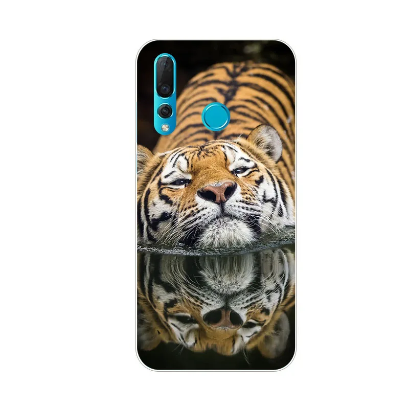 Huawei Nova 4 Case Silicon Beast Animal Painting Soft TPU Back Cover for Phone Protect Bags Shell |