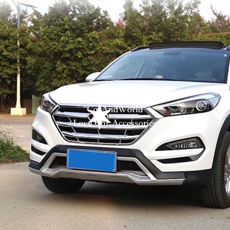 Решетки для передней решетки радиатора Hyundai Tucson 2015 2016 2017|Хромирование| |