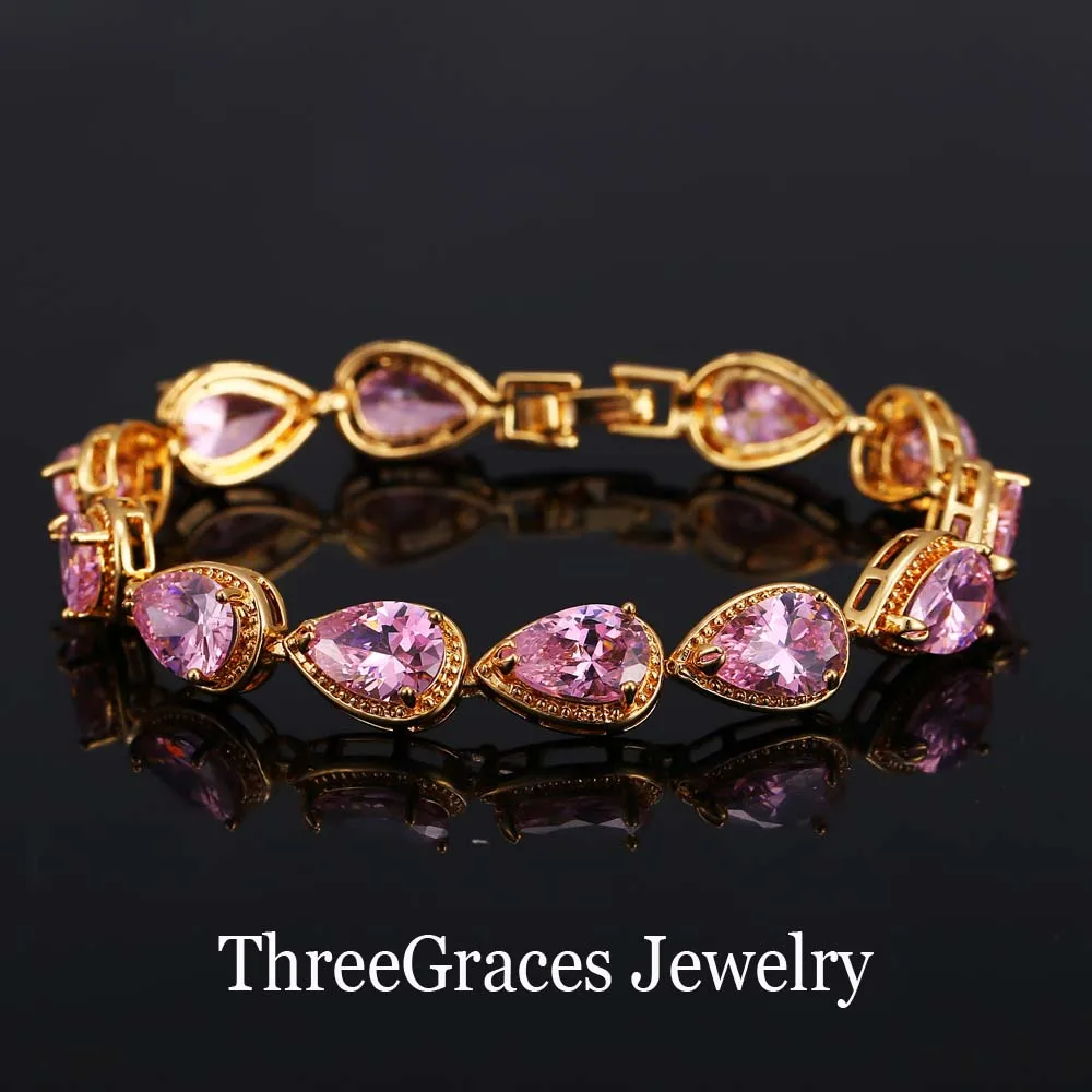 Женские золотистые браслеты с кристаллами 6 цветов | Украшения и аксессуары