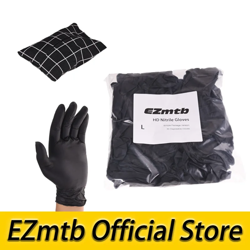 Бесплатная доставка перчатки EZmtb для обслуживания велосипедов HD нитриловые