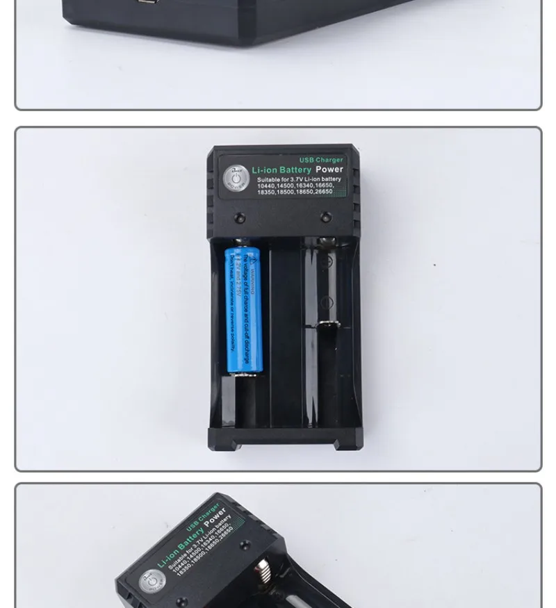 Tinhofire 2 слота USB 18650 интеллектуальное зарядное устройство для 10440 14500 16340 16650 14650 18350