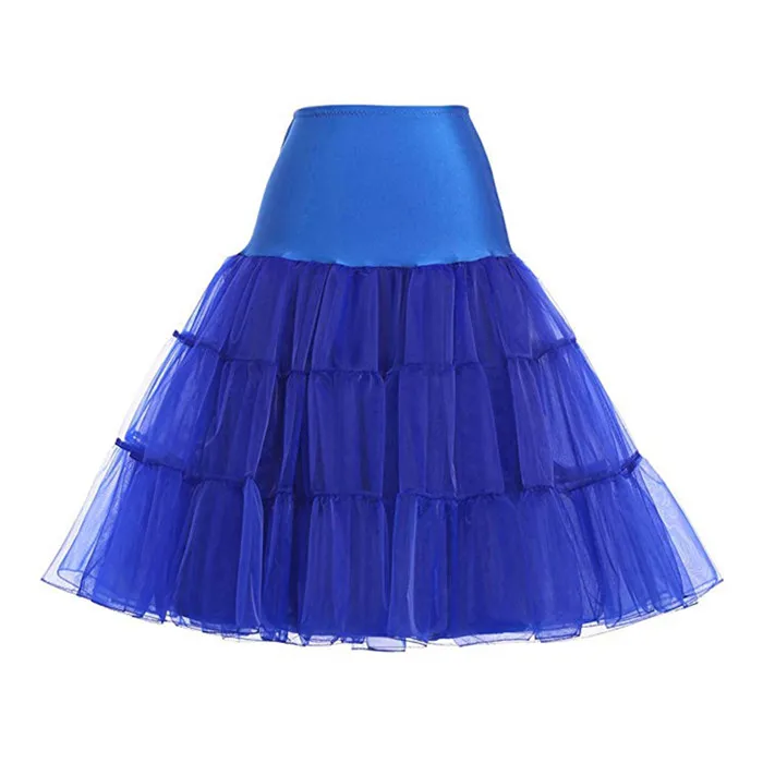 Dark blue Винтажные однотонные тюлевые юбки-пачки; свадебные юбки для невесты; женские свадебные платья; Нижняя юбка - Цвет: Dark blue