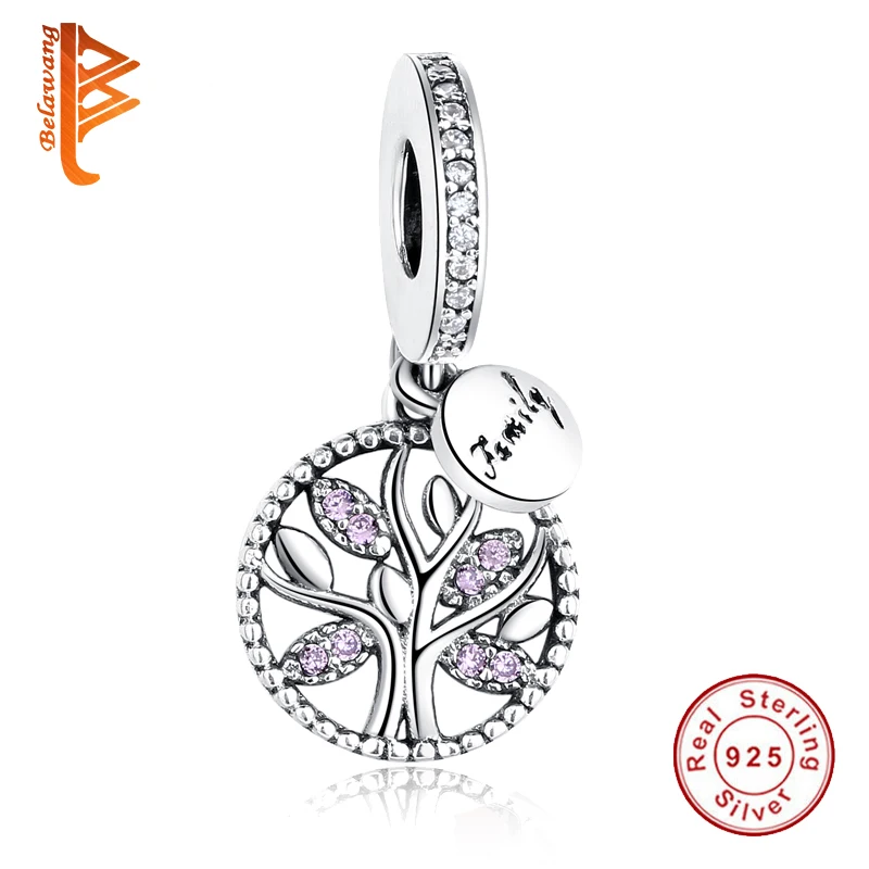 925 стерлингового серебра Европейский Подвеска в виде генеалогического дерева