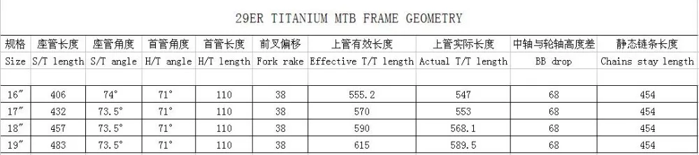 29er титановая рама для горного велосипеда|titanium mtb frame|mtb frametitanium |