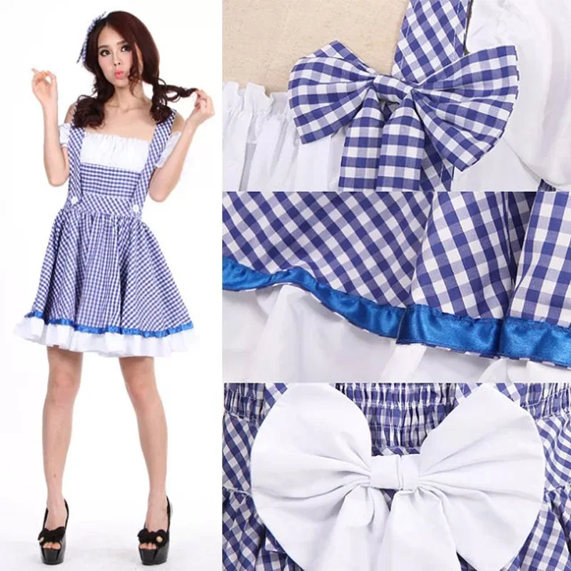 Женский костюм волшебника из страны Оз Дороти на Хэллоуин|wizard of oz costume|wizard outfitwizard