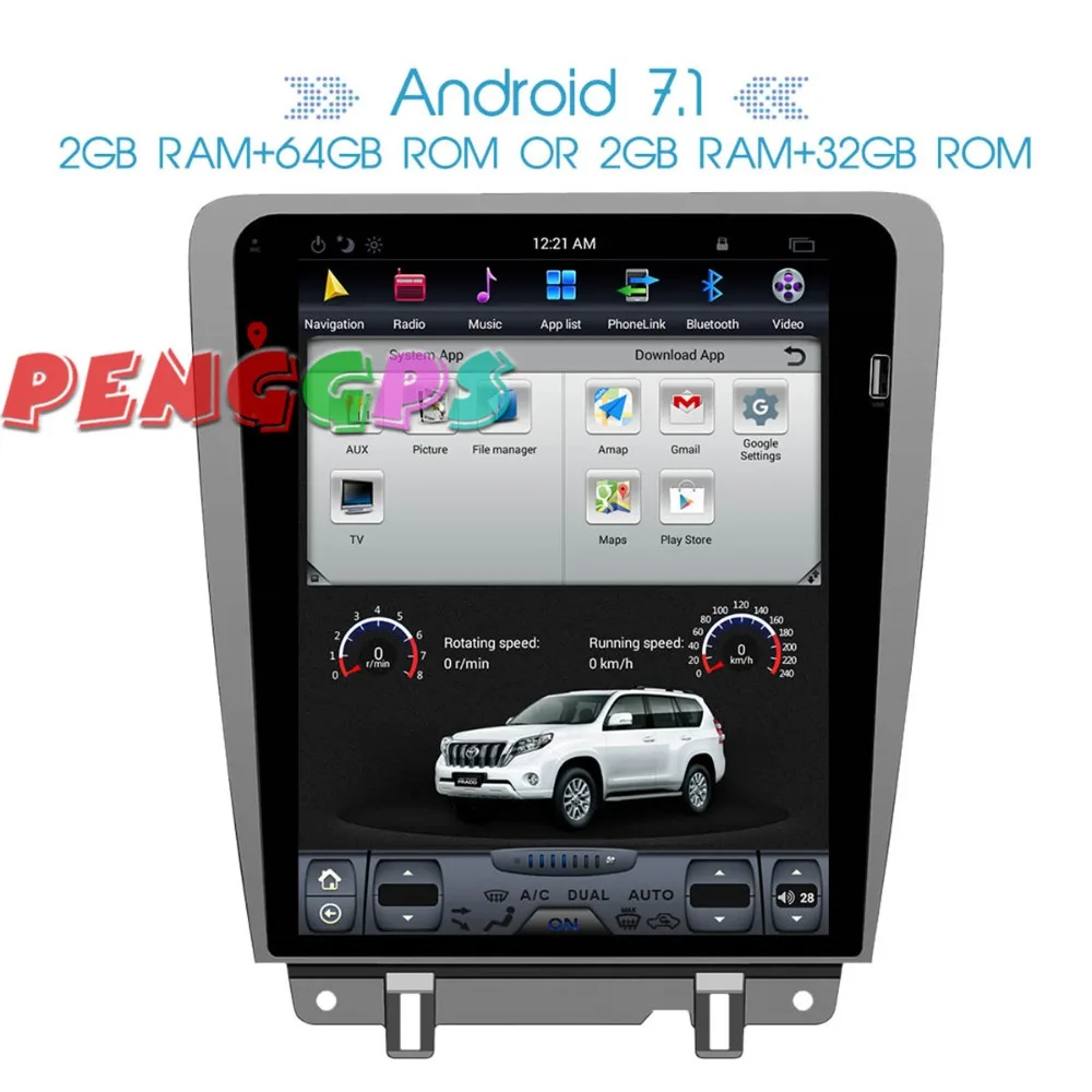 Tesla стиль радиоприемник для Android автомобильный dvd плеер gps навигационный блок Ford