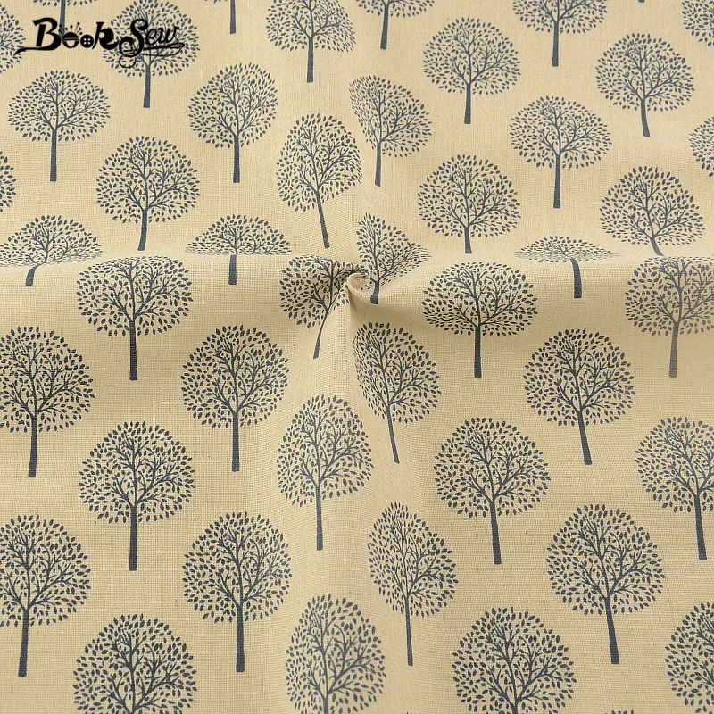Booksew Одуванчик дизайнерская хлопковая льняная ткань для сумок скатерть
