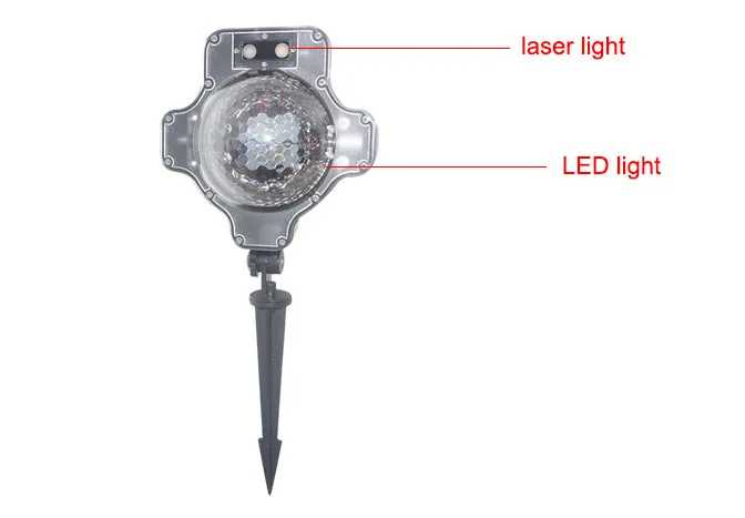 Звезда проектор led белый + красный зеленый лазер снег Рождественский светильник