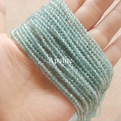 Apatite Натуральные шпинели LiiJi, аметисты, турмалины, танзаниты, ларимары, Лапис и т. Д. Полудрагоценные каменные крошечные Бусины 2-2,5 мм 38 см/прядь - Цвет: Apatite
