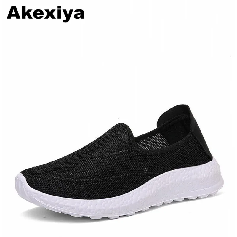 Akexiya/Новая Летняя женская повседневная обувь из сетчатого материала легкие
