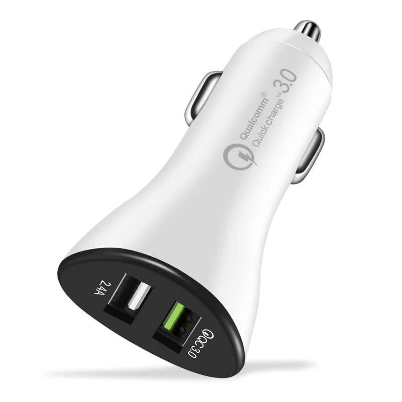 2019 Новое QC 3 0 быстрое зарядное устройство двойной USB Автомобильное для iphone xs max xr