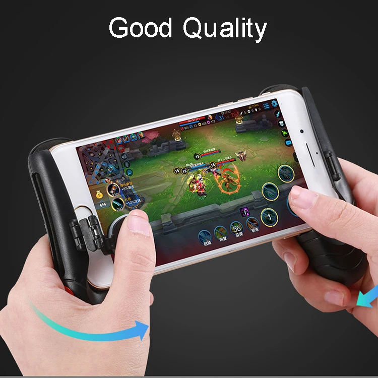 Пубг Мобайл Геймпад Контроллер для Телефона L1R1 Грип с Джойстиком / Триггер L1r1 Огневые Кнопки iPhone Android IOS on.