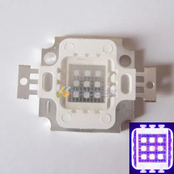 

Epiled 45Mil 10W Ultra-Violet/UV/Purple 395NM-405NM High Power Multichip Intergrated Led Lamp Light Emitter