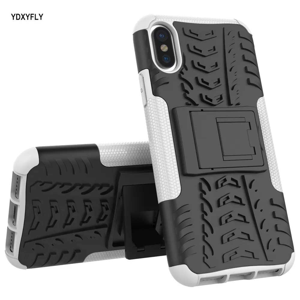 Сверхпрочный прочный защитный чехол из ТПУ + ПК для iPhone 6 7 8 Plus противоскользящий