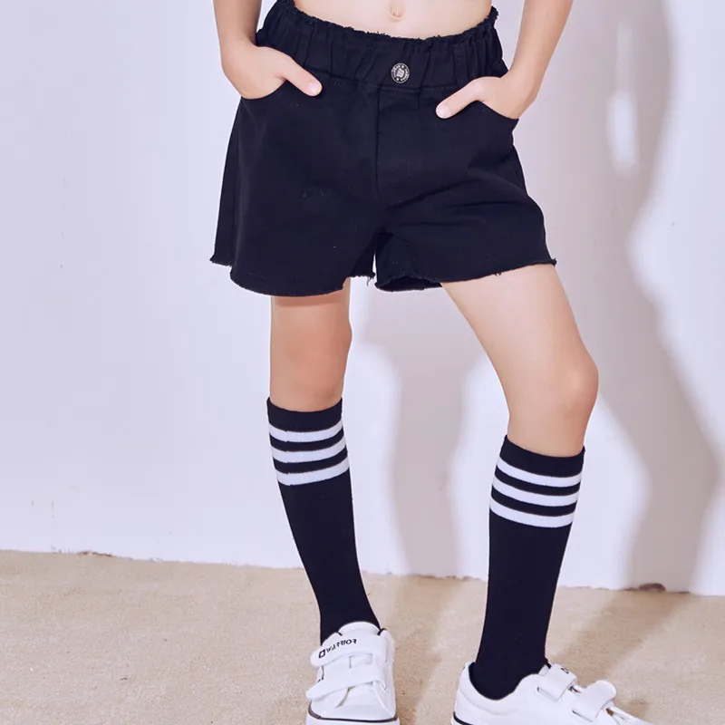New Children's Jazz Modern Dance Costumes Girls Hip-hop Korean Performance Five-pointed Star Vest Suit |