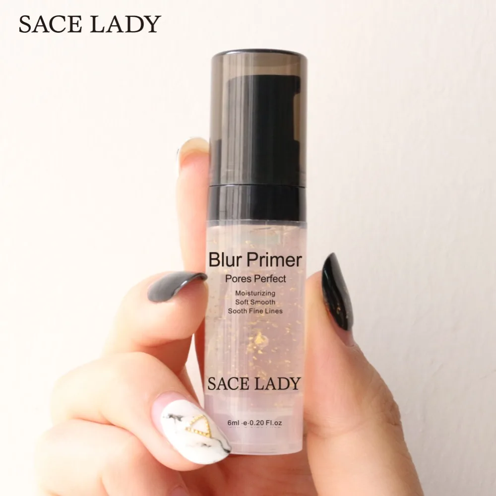 Основа для макияжа SACE LADY Blur 6 мл лица 24 К золото контроль масла профессиональный