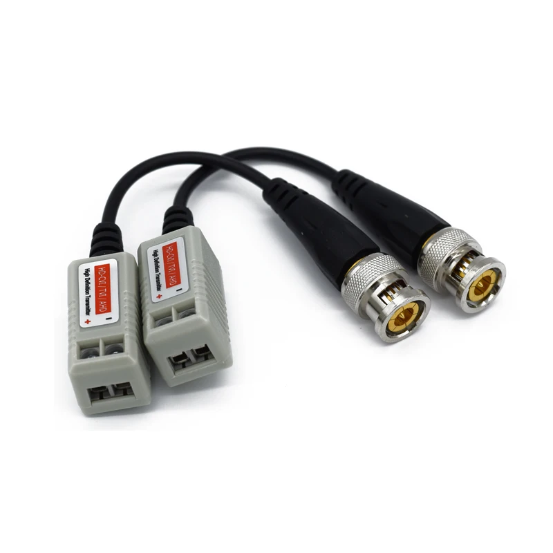 2 шт. 250 м расстояние HD CVI AHD TVI Камера BNC для UTP CCTV Симметрирующий видео