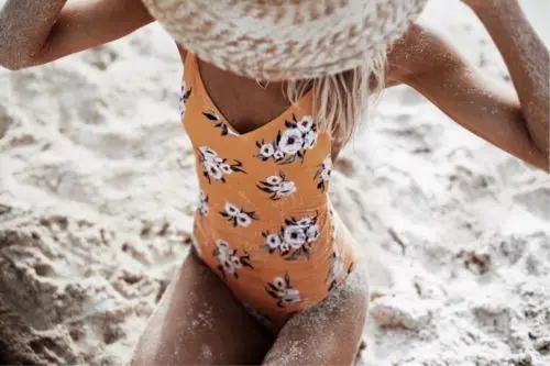 Женский купальник бикини с открытой спинкой и цветочным принтом|biquini floral|biquini one